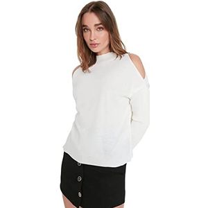 Trendyol Acryl Trui - Ecru - Regular L Ecru, Ecru, L