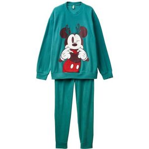 United Colors of Benetton Pig(tricot + broek) 3I474P032 pyjamaset, groen, S heren
