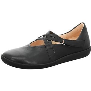 Think! dames NATURE chromfrei gegerbte nachhaltige Halbschuhe, SCHWARZ 0000