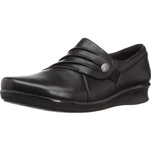 Clarks Loafer voor dames, Zwart Leer 01, 5 UK Wide