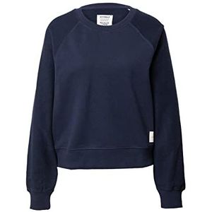 ECOALF - Shottaalf Sweatshirt voor dames, van gerecycled biologisch katoen, lange mouwen, comfortabel en veelzijdig, basic sweatshirt, maat M, marineblauw, Donkerblauw, M