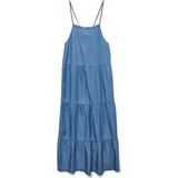 Jurk - VMFLEUR - Effen - 7/8 Lengte - Losse Pasvorm - Mouwloos