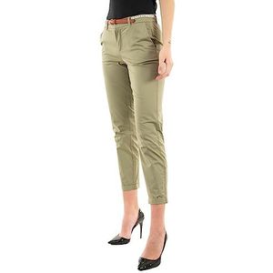 ONLY Onlbiana Cotton Belt Chino Cc PNT chinobroek voor dames, aloë, 38W x 32L