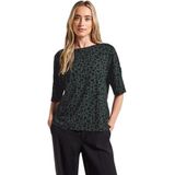 Street One - New Crista - T-shirt - Groen - Viscosemix met Stretch