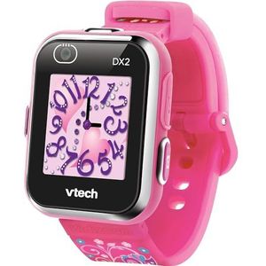 VTech Kidizoom Smartwatch DX2 roze, interactief kinderhorloge met dubbele camera, kleuren-touchscreen, smartwatch met bewegingssensor, schokbestendig, Italiaanse taal, 5-13 jaar
