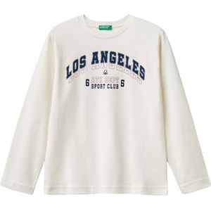 United Colors of Benetton T-shirt voor kinderen en jongeren, Wit, 130