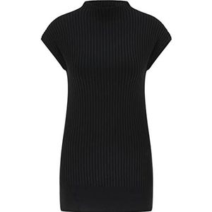 baradello Dames gebreid shirt 39718341-BA01, zwart, XL/XXL, zwart, XL/XXL