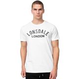 LONSDALE Shirt ' BRADFIELD '  zwart / wit