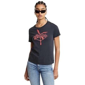 G-STAR RAW Dames Zomer Gr R T Wmn T-Shirt, blauw (petrol D24595-4107-860), XXS
