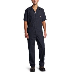 Dickies Mannen korte mouw overall Overol Corta.'''8217 Overol Corta.'8217 '8217 Overalls van het werkhulpprogramma voor heren, Donkere marine, L/Lang