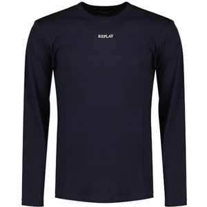Replay - M6919.000.22524p T-shirt - Lange Mouwen - Kleur - Materiaal
