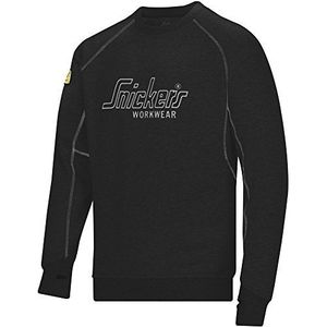 Snickers Logo Sweatshirt Maat XS in zwart, 1 stuk, 28200400003