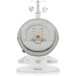 LIONELO MELL Schommelstoel voor Baby 360° Verstelbaar met 5 Snelheden, Veiligheid met 5-Puntsgordel, 12 Melodieën, Bluetooth, Ergonomische Hangmat met Bamboe Kussen, Stille Stoel Bouncer (Beige)