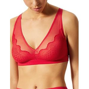 Schiesser Dames zachte BH-bandjes, rood, 75
