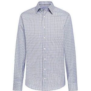 Hackett London Tatt Chk Eng Str Casual overhemd voor heren, Veelkleurig (Sky/Blue 5bp), XS