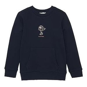 TOM TAILOR Sweatshirt voor jongens met print op de rug, 10668-sky Captain Blue, 104/110 cm