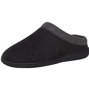 Hanes Heren Slipper, Zwart, Small