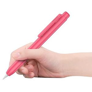 MoKo Pencil Cover Compatible with Apple Pencil 1st Generation, Retractable Tip Cap Pencil Stylus Sleeve for 1st-generation Apple Pencil, Watermelon Red