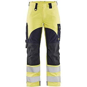 Blaklader 718915123389D20 dames multinorm broek, High Vis geel/Marineblauw, maat D20