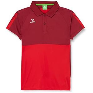 Erima Dames Six Wings Sport Polo Shirt, rood/bordeauxrood, 34