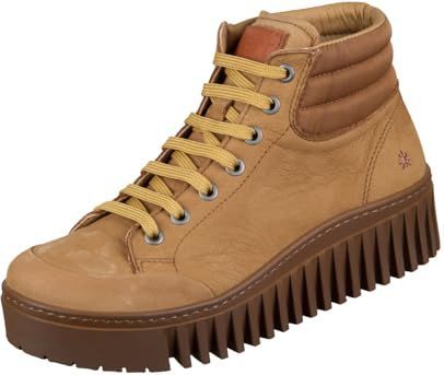 Artvoor vrouwen. 1153212ZM003_024 Leren sneakers 1532 Brighton bruin (37), Leer, 3 tot 5 cm, Veters, Casual