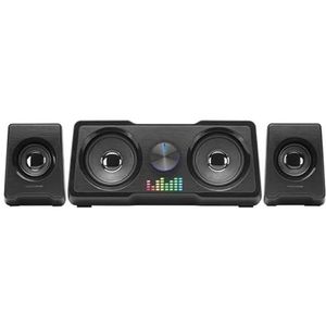 Luidspreker 2.2 MS22, 35 W, zwart, met surround sound voor games, muziek en thuisbioscoop.