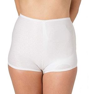 Ostomy Vrouwelijk Ondergoed met Ingebouwde Interne Draagzak met Nachtafvoer in Wit - Shortie - MAAT 10 - RECHTS Zak