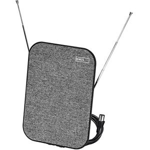 EMOS DVB-T2 kamerantenne/digitale tv-antenne/design binnenantenne met versterker voor HDTV, DVB-T/T2 televisie/ontvanger, maximale Full HD-signaalkwaliteit, J0687