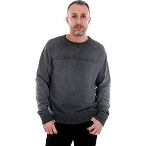 Calvin Klein Jeans Sweatshirt voor heren, grijs, S/M
