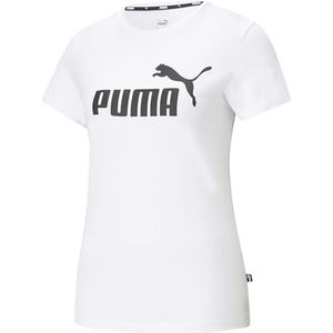 PUMA dames T-Shirt Ess Logo, Wit, M
