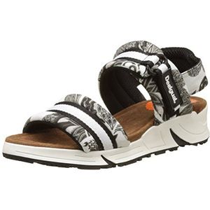 Desigual Dames Sables Xupi Slingback sandalen, wit wit wit 1000, 40 EU