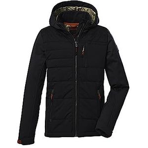 killtec Jongens Hybride jack/outdoorjack met capuchon KOW 132 BYS JCKT, black, 152, 39874-000