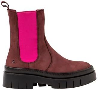 Artvoor vrouwen. 1195412WR003_008 Leren enkellaarsjes 1954 Amberes Bordeaux (37), Leer, Plat, Geen, Casual