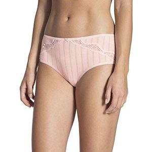 Calida Toujours damesslips, katoenen onderbroek met Dresdner kant, roze (Pale Rose 310), M