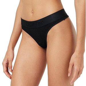 Calvin Klein Thongs voor dames, Zwart, XL