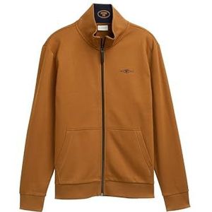 TOM TAILOR Sweatjack voor heren met opstaande kraag, 25985 - Deep Cognac, XXL