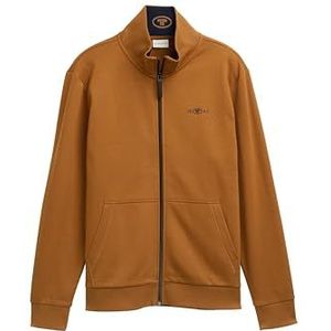 TOM TAILOR Sweatjack voor heren met opstaande kraag, 25985 - Deep Cognac, XXL