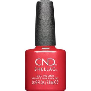 CND Shellac Dragon Slay All Day UV-nagellak, nr. 482 rood glanzend, origineel CND - gellak, nageldesign, Queen Tessential Collection