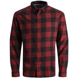 JJEGINGHAM Twill Shirt L/S NOOS JNR, Brick Red/Checks: checks, 176 cm