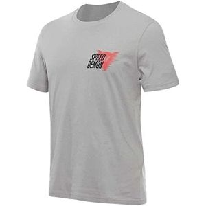 DAINESE - Speed Demon Veloce T-shirt, casual T-shirt met ronde hals, van katoen, voor heren, asgrijs, XS, Asgrijs, XS