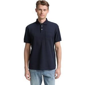 TOM TAILOR Poloshirt voor heren, 10668 - Sky Captain Blue, XL