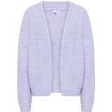 IZIA - Lange Gebreide Cardigan - Paars - Dames