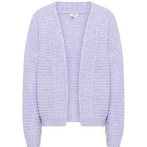 IZIA - Lange Gebreide Cardigan - Paars - Dames
