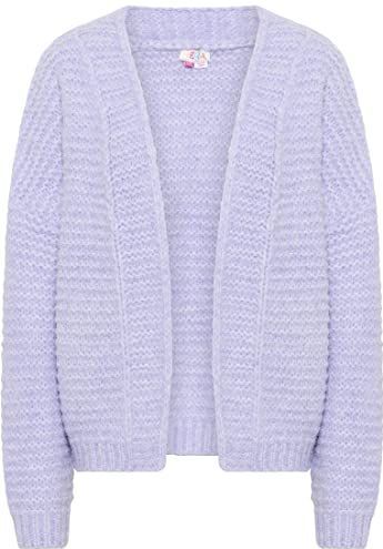 IZIA - Lange Gebreide Cardigan - Paars - Dames