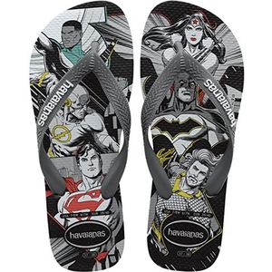 Havaianas Heren Top Herois DC Flip-Flop, Grijs, 4.5/5 UK, Grijs, 4.5/5 UK