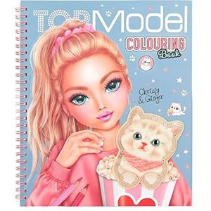 Depesche 12434 TOPModel Cutie Star - Kleurboekenset met 40 pagina's voor het ontwerpen van mode-outfits en een stickervel