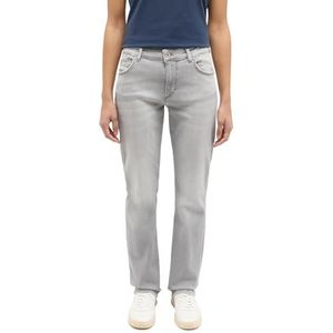 MUSTANG Damesjeans broek stijl Crosby Relaxed Straight, grijs, 28W / 34L