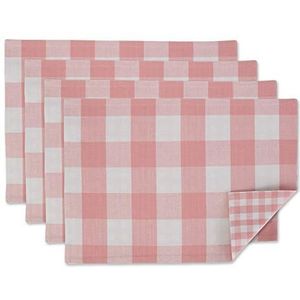 DII Gingham Check, Roze, Placemat Set