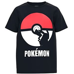 NAME IT Jongens Nkmnabel Pokemon Ss Top Noos Bfu T-shirt, zwart, 158-164