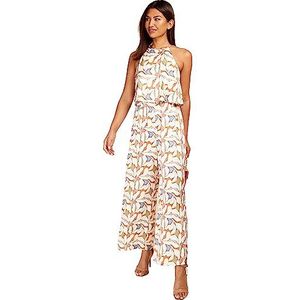 LITTLE MISTRESS Vrouwen Multi Overlay Jsuit Print Jumpsuit, Meerkleurig, 44